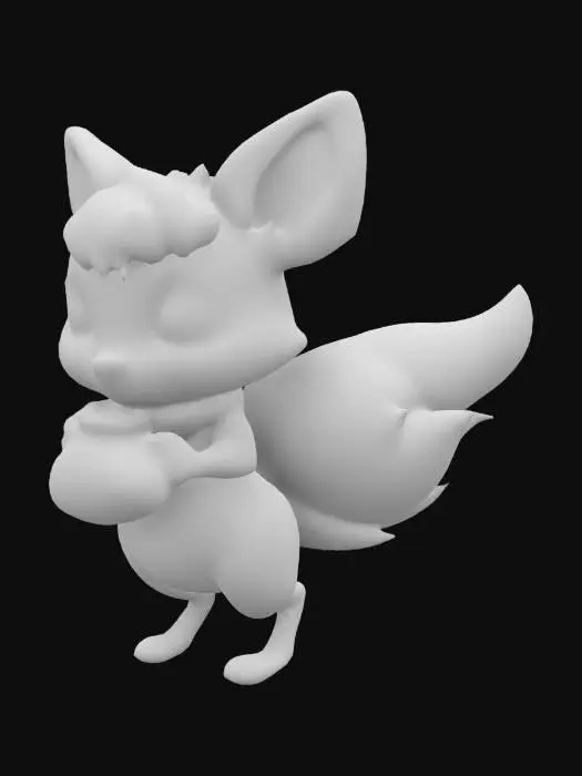 3D model for A glowing, adventurous critter carrying a bag of stardust cartoon style.