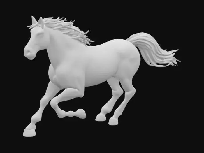 3D model for caballo galopando