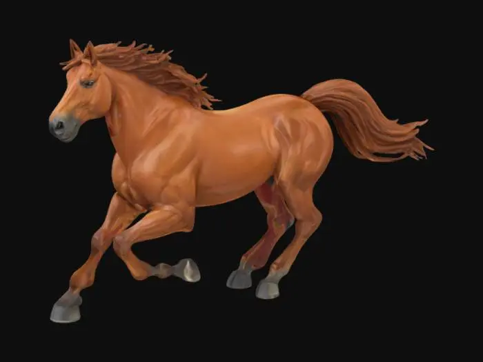 3D model for caballo galopando