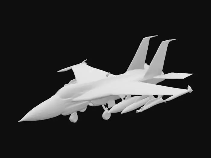 3D model for militar plane