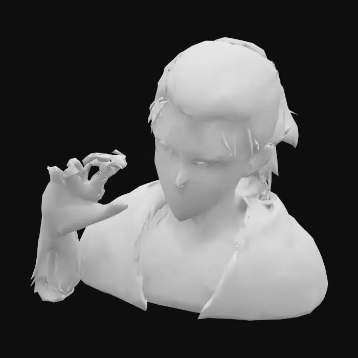 3D model for Armored Figure Model