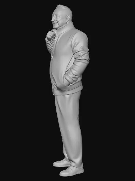 3D model for Man in Yellow and Blue Jacket