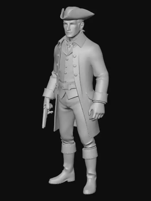 3D model for Colonial Adventurer