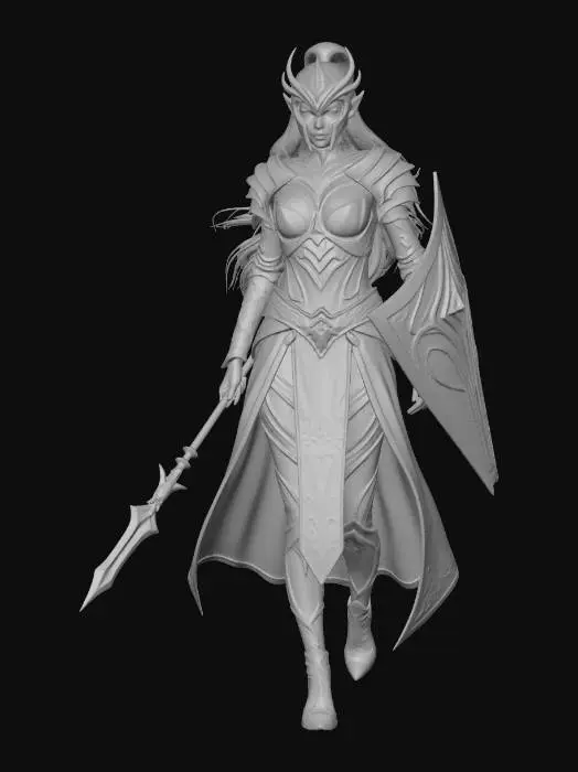 3D model for Ethereal Guardian