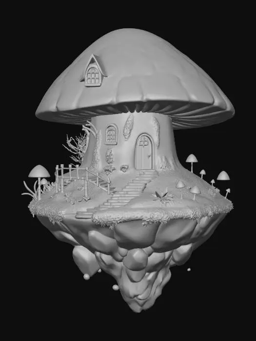 3D model for Floating Mushroom Haven