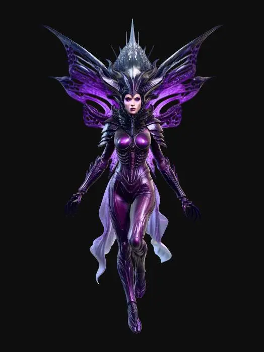 3D model for Nocturna, Queen of Violet Wings