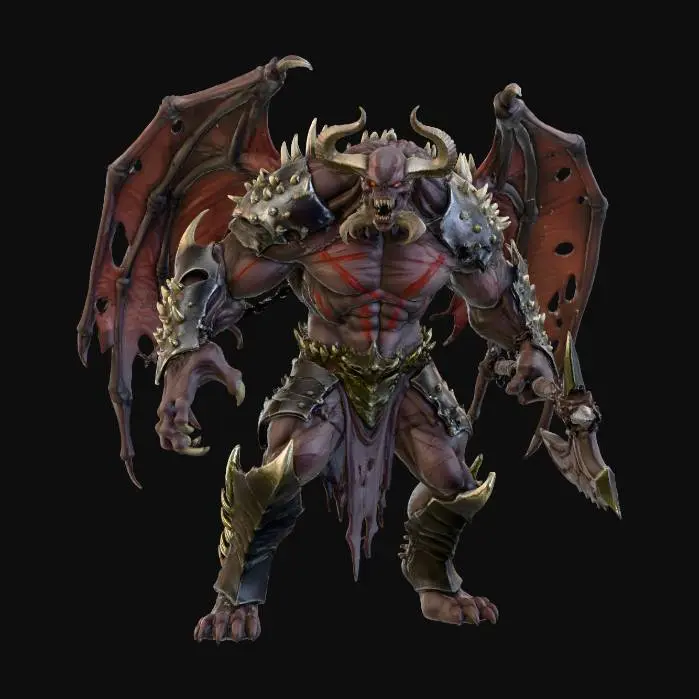 3D model for a massive,full body concept of a MC farlane MALEBOLGIA hellspawn , ultra realistic, natural a pose, extreme details, in a subtle environment, distressed textures, dark and gloomy, this guy has seen a thousand battles, natural muted colors, menacing , brutal, aggressive, in attack