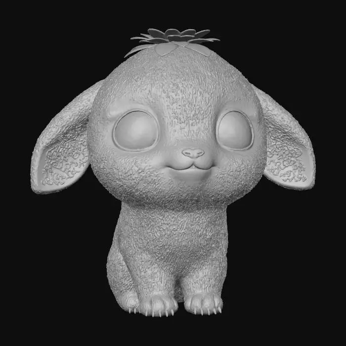3D model for create a super cute little chibi fantastic animal hybrid, which is an extraterrestial lifeform, on 4 legs cute stylized little critter or plant eater, vibrant colors, a fantastic creature, very cute extreme details, #Thanksgiving#
