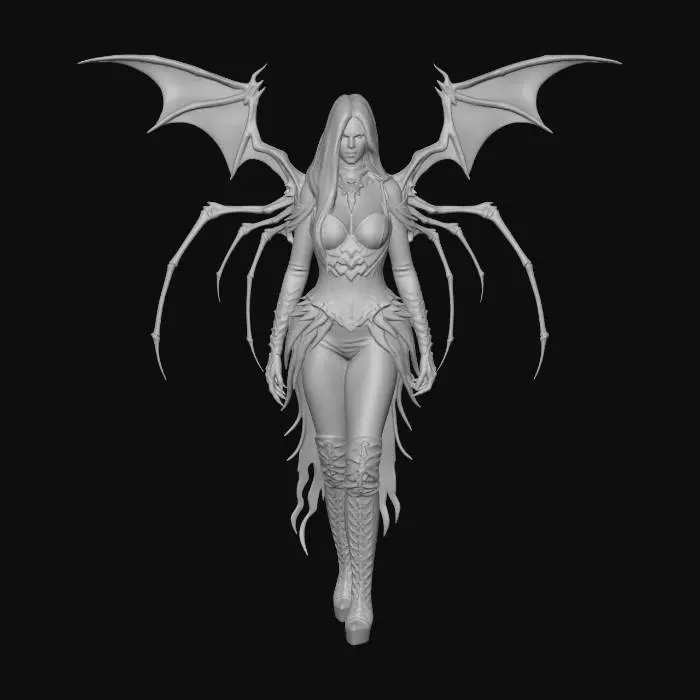 3D model for Winged Sorceress