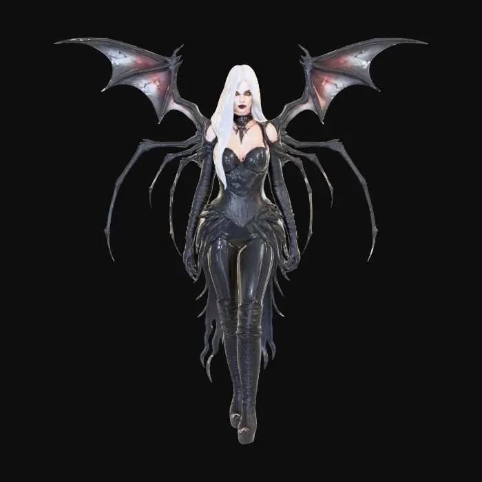 3D model for Winged Sorceress