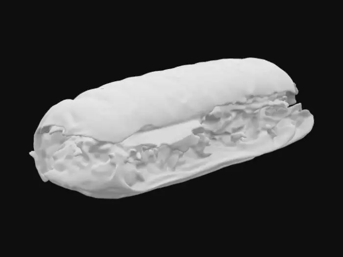 3D model for Ham Baguette Sandwich