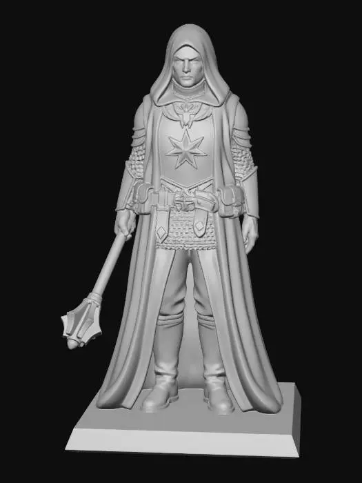 3D model for Hooded Star Knight