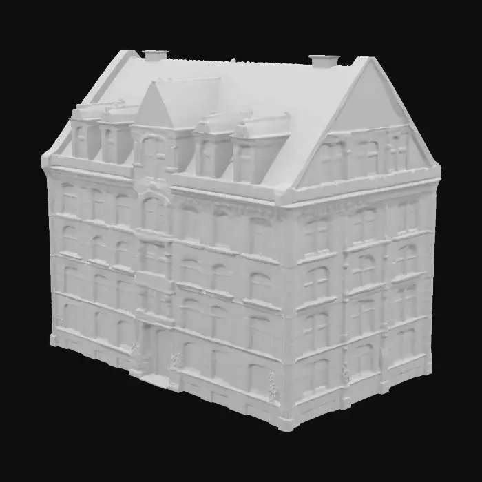 3D model for Ornate Townhouse Facade
