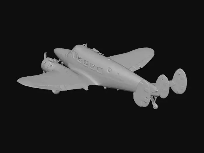 3D model for Silver Propeller Plane