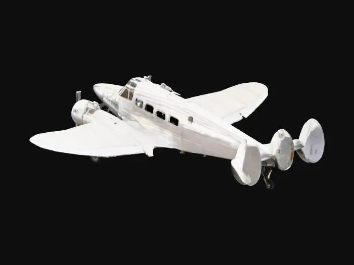 3D model for Silver Propeller Plane