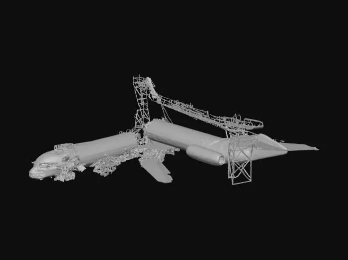 3D model for Airline Disaster Scene