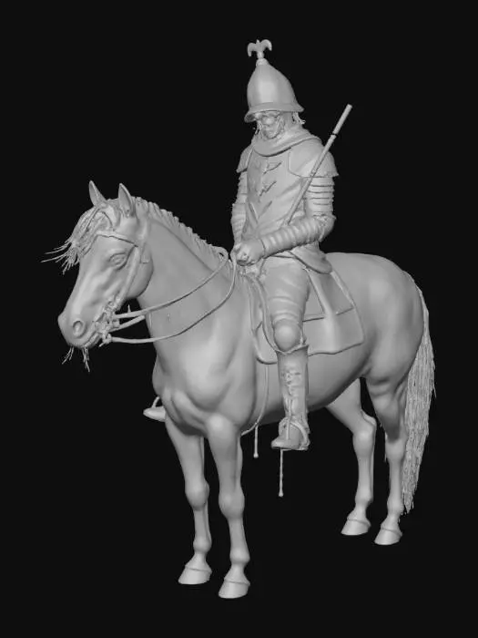 3D model for #Halloween2025#,  The headless horseman