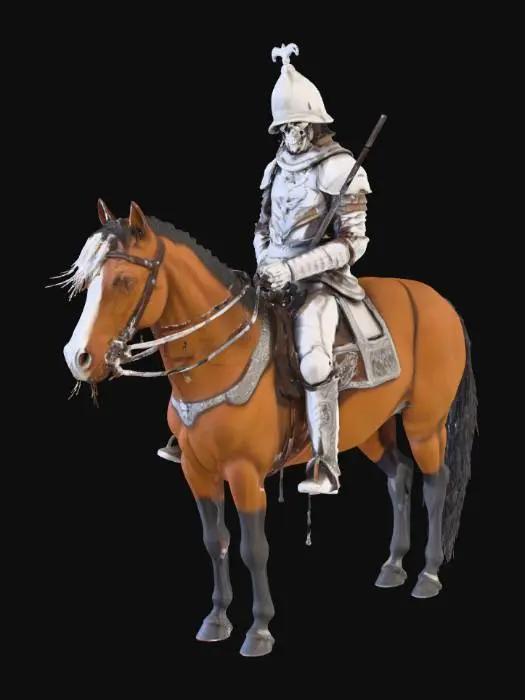 3D model for #Halloween2025#,  The headless horseman