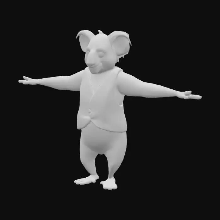 3D model for Koala in Vest