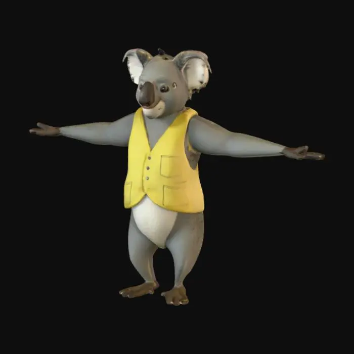 3D model for Koala in Vest