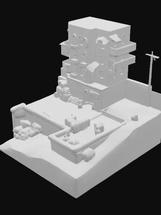 3D model for Desert Outpost