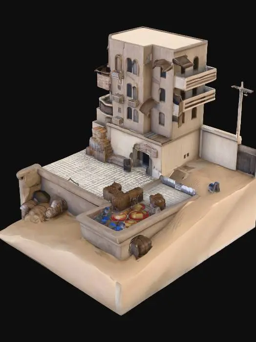 3D model for Desert Outpost