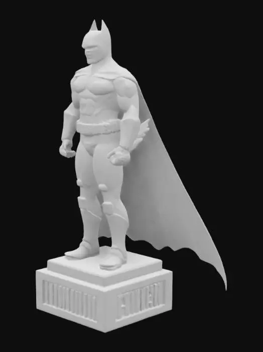 3D model for batman on top of a building
