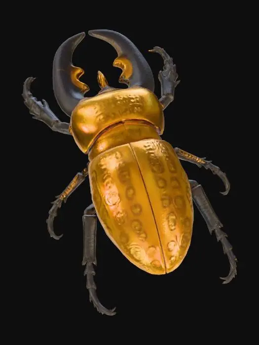 3D model for Golden Scarab Trophy