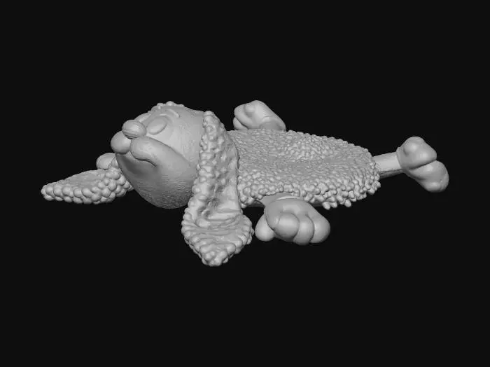 3D model for Plush Bunny Mat Rug