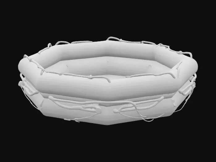 3D model for Lifeboat Raft from stranded deep