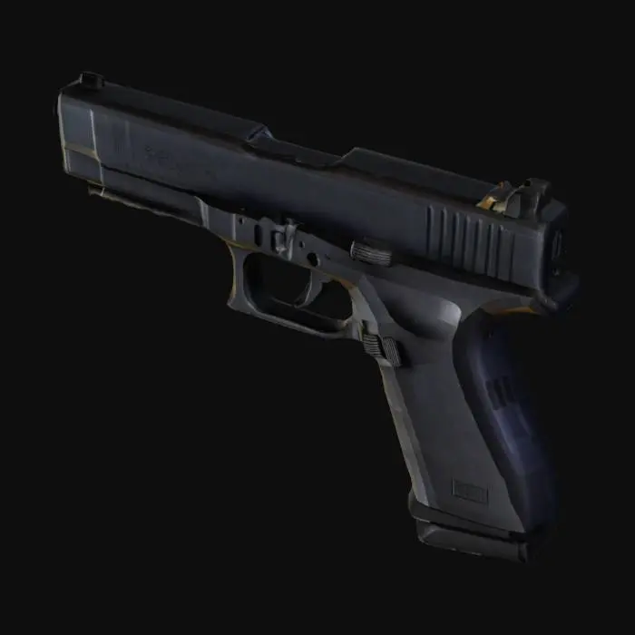 3D model for low poly glock #minimal