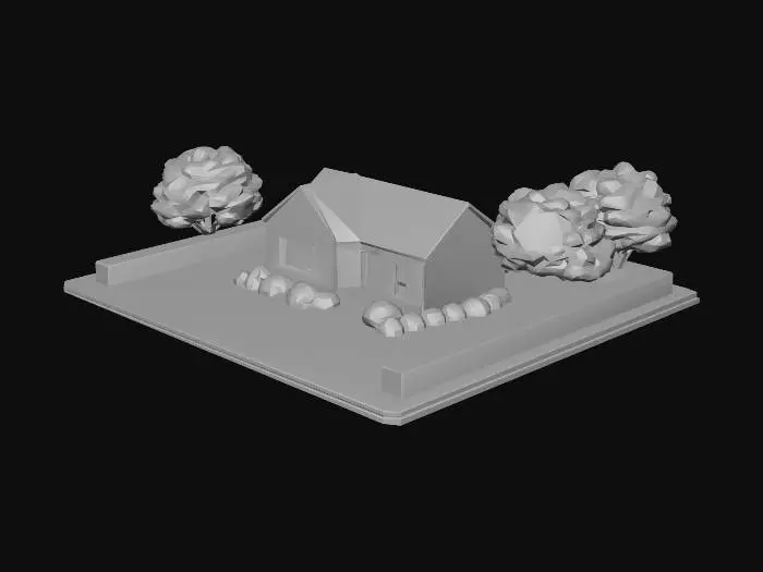 3D model for Tranquil Suburban Home