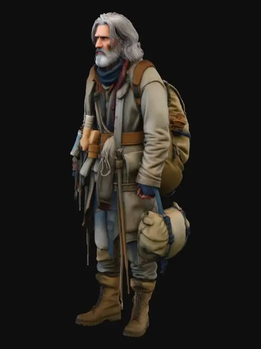 3D model for Silas Boone