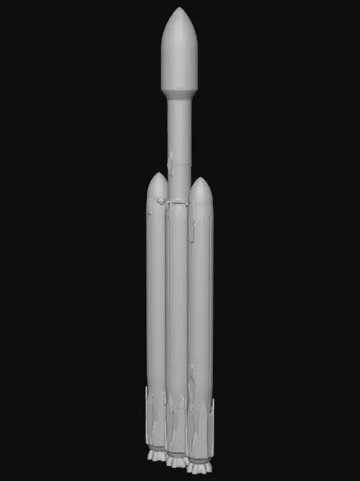 3D model for Falcon Heavy Diagram