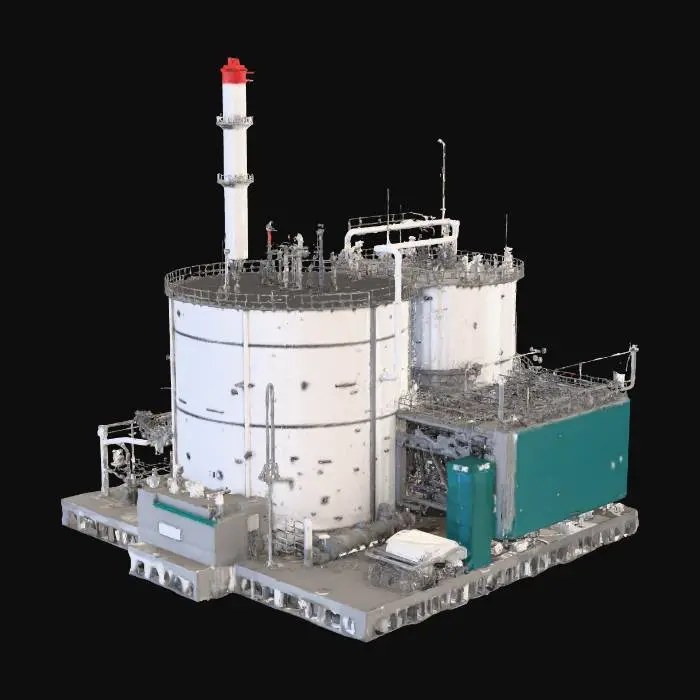 3D model for Create a 3d model of Cheniere LNG's Corpus Christi liquefication plant.