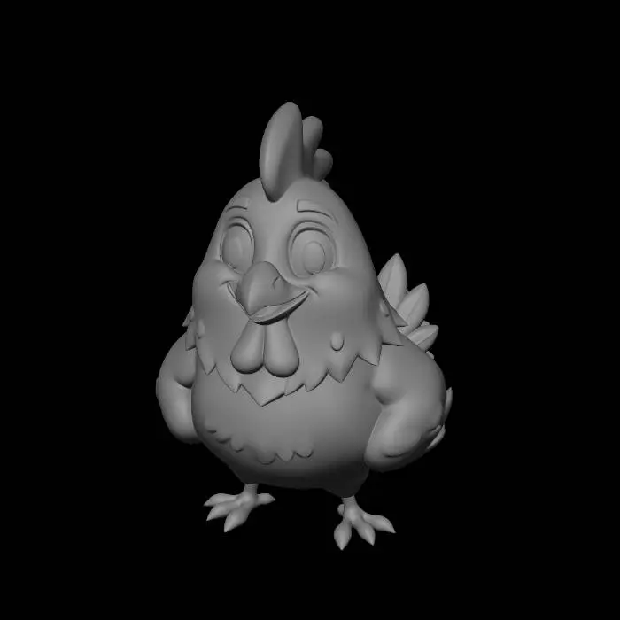 3D model for AviSec Chicken Mascot