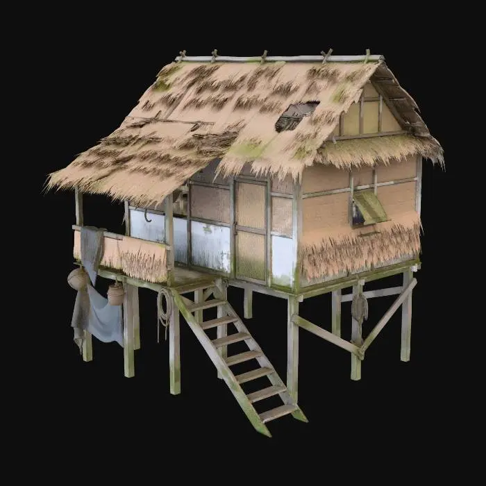 3D model for Stilted Bamboo Hut
