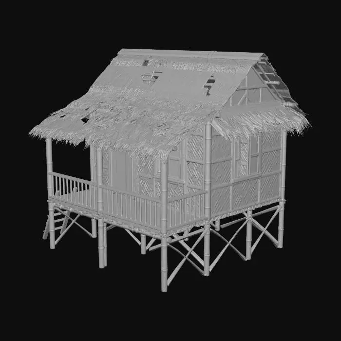 3D model for Bamboo Hut