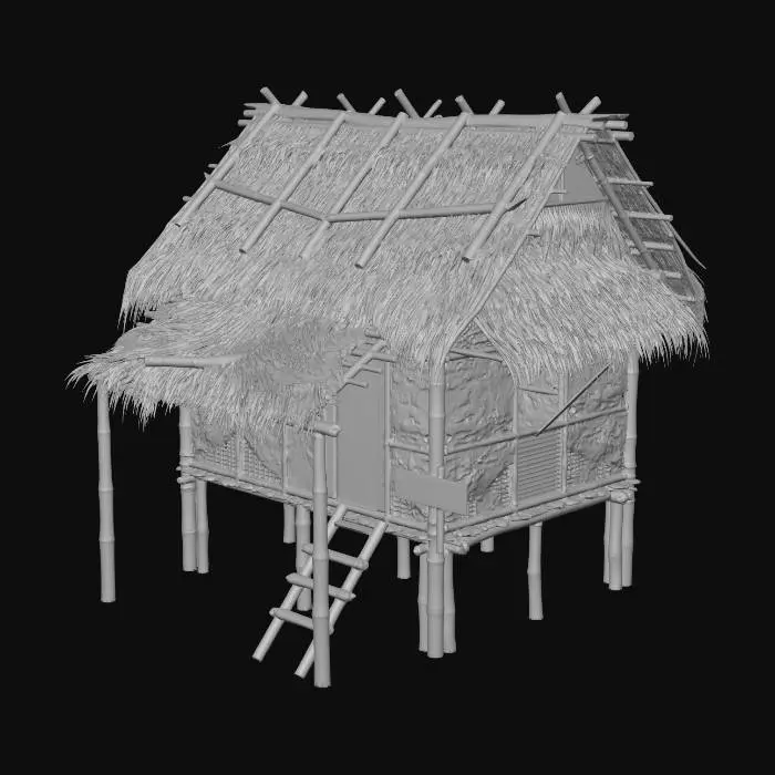 3D model for Nipa Hut in the Rain