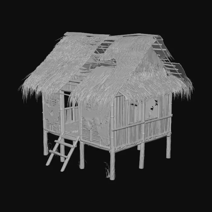 3D model for Abandoned Hut
