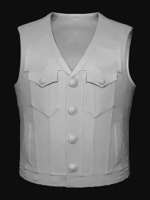3D model for Leather Vest Elegance