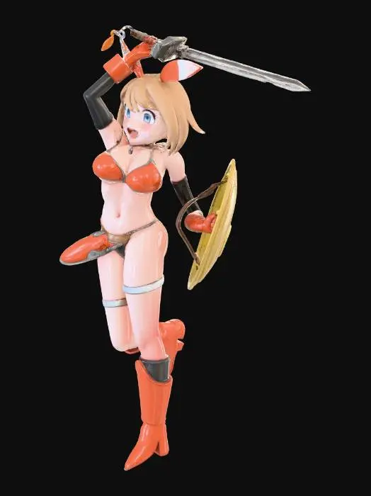 3D model for warrior spirit