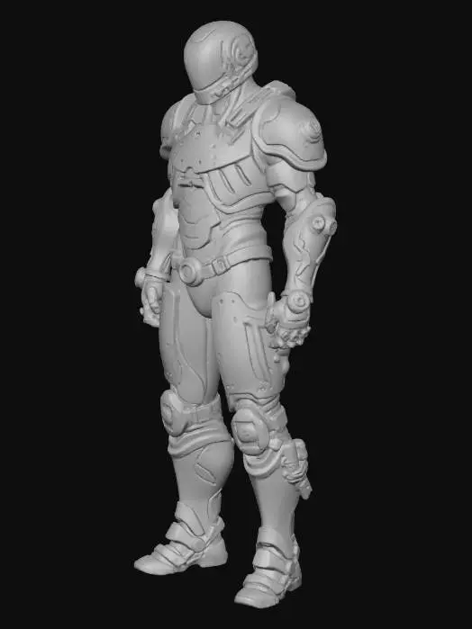 3D model for shoulder attachment, game-asset