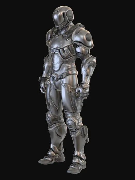 3D model for shoulder attachment, game-asset