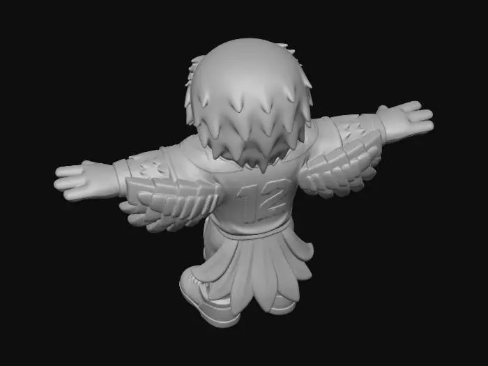3D model for Let's Go Hawks!