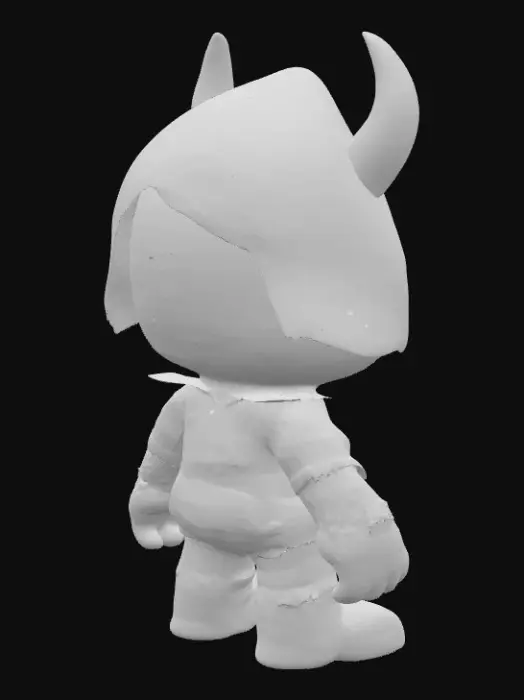 3D model for Cursed Labubu – Sigil Carrier

“A Labubu-style figure standing under a glowing full moon, wearing a tattered hoodie with a glowing sigil on its chest. It has one cracked eye, stitched smile, and tiny horns. Its hands are bandaged and glowing with cursed energy. Emo vibes, dark color palette with neon highlights. Shadow-forged, creepy-cute style, vinyl toy aesthetic.”
