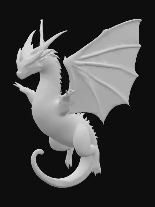 3D model for Starflame
A cosmic dragon with shimmering black scales dotted like a starfield. Horns and spines glow like constellations, and its wings ripple with galaxy patterns. Breath weapon is a beam of searing starlight. Its eyes swirl like miniature galaxies