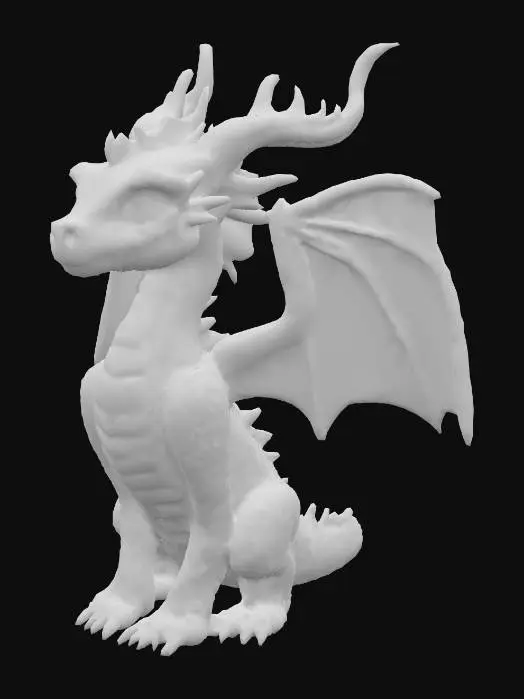 3D model for Starflame
A cosmic dragon with shimmering black scales dotted like a starfield. Horns and spines glow like constellations, and its wings ripple with galaxy patterns. Breath weapon is a beam of searing starlight. Its eyes swirl like miniature galaxies