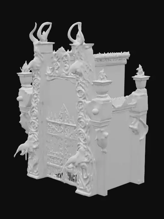 3D model for  the gates of hell
