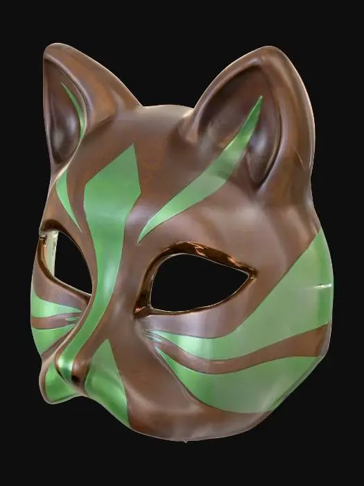 3D model for Therian cat mask no fur 
